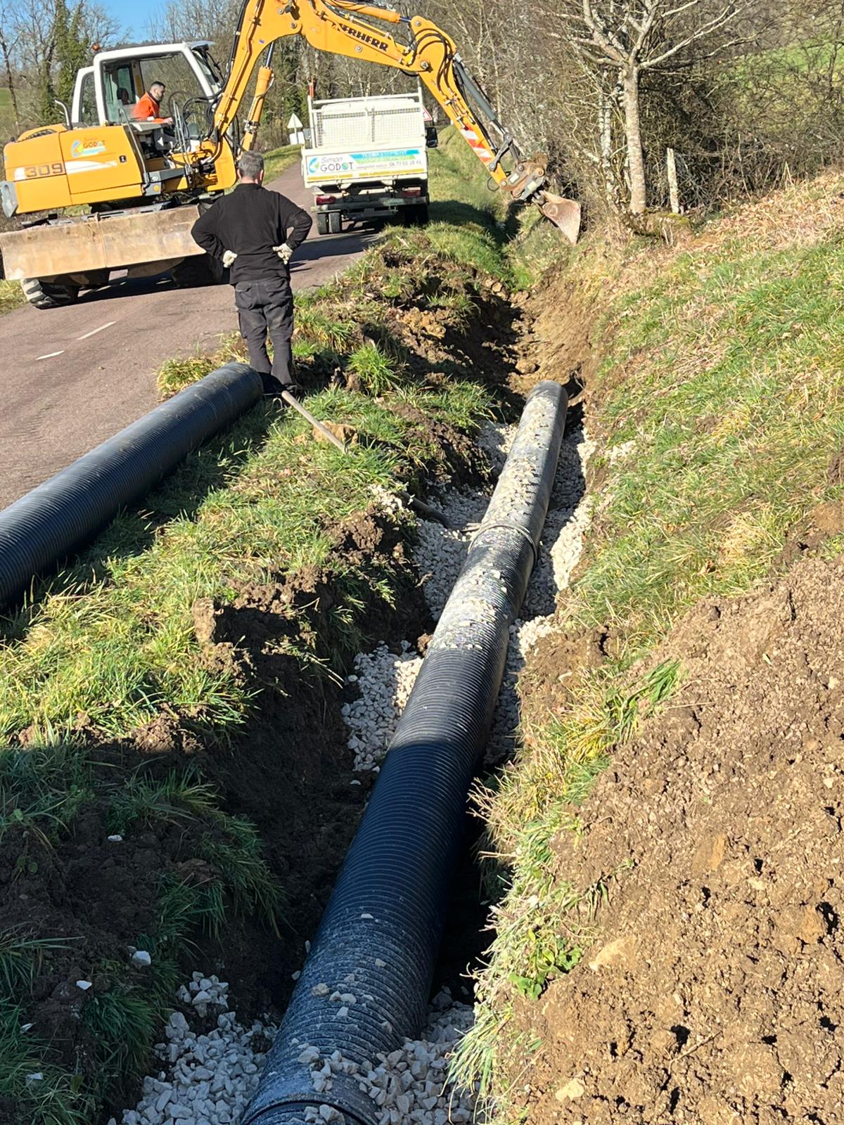 Gestion des eaux pluviales et création d'un arrêt de bus